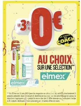 lustra  2005  elmex  elmex  elmex  au choix  sur une sélection***  elmex 