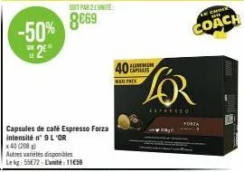 capsules de café l'or