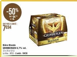 bière blonde Grimbergen