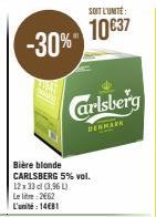 bière blonde Carlsberg