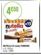 4€50  nutella B-ready  x15  nutella  Bak 