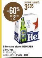 bière sans alcool Heineken