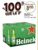 Bière blonde Heineken offre sur Casino Supermarchés