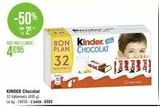 Chocolat Kinder offre sur Casino Supermarchés