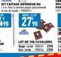 LOT DE 100 CAVALIERS Rouge-Le lot  27690  -144 17019 