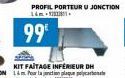 PROFIL PORTEUR U JONCTION 14.  99⁰ 