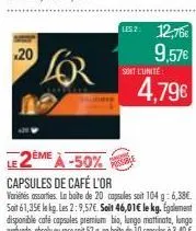 capsules de café l'or