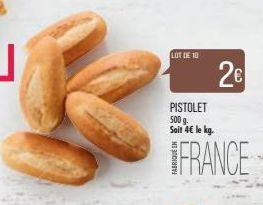 LOT DE 10  PISTOLET 500 g Sait 4€ le kg.  FRANCE  2€ 