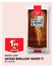 19⁹9  300  1.63  MONTES LARA  GATEAU MOELLEUX YAOURT  Ret 5014402  lasten yegur 