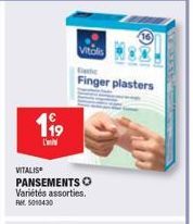 199  L'  VITALIS  PANSEMENTS Variétés assorties. Rel. 5010430  Vitolis  Finger plasters  OK  - 