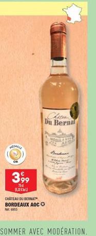 MEDAILLE  OR  €  3,99  750 Buchu  CHATEAU DU BERNAT BORDEAUX AOC Ⓒ  RM6955  Chaton Du Bernal  Sundane 