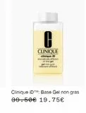 Gel  offre sur Clinique