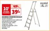 ESCABEAU 5 MARCHES ESCALUX offre à 39,99€ sur Auchan