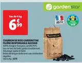 CHARBON DE BOIS GARDENSTAR FILIÈRE RESPONSABLE AUCHAN offre à 6,99€ sur Auchan Supermarché