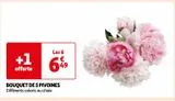 BOUQUET DE 5 PIVOINES offre à 6,49€ sur Auchan