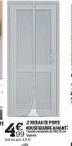 LE RIDEAU DE PORTE MOUSTIQUAIRE AIMANTE  2 bandes aimantées de 50x220 cm.  4€  dent éco-part 0,03 €  offre sur Centrakor