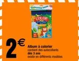 Album offre à 2€ sur Cora