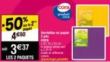 Serviettes en papier Cora offre à 2,25€ sur Cora