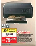 Imprimante multifonction Canon offre à 79,99€ sur Cora