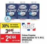 Crème liquide Bridélice offre à 2,44€ sur Cora
