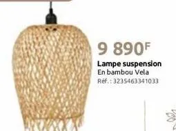 9 890f  lampe suspension en bambou vela réf.: 3235463341033 