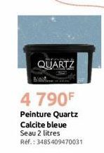 QUARTZ  AWM  4 790F  Peinture Quartz Calcite bleue Seau 2 litres  Ref.: 3485409470031 