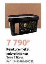 7 790F  Peinture métal cuivre intense Seau 2 litres  Réf. : 3485409430035 