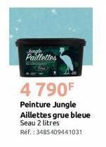 hingle Paillettes  4790F  Peinture Jungle Aillettes grue bleue Seau 2 litres  Réf. : 3485409441031 