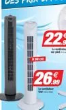 Le ventilateur tour offre à 26,99€ sur Bazarland
