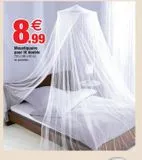 Moustiquaires pour lit double offre à 8,99€ sur Bazarland