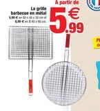 La grille barbecue en métal offre à 5,99€ sur Bazarland