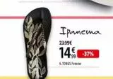 Tongs femme  offre sur Intersport