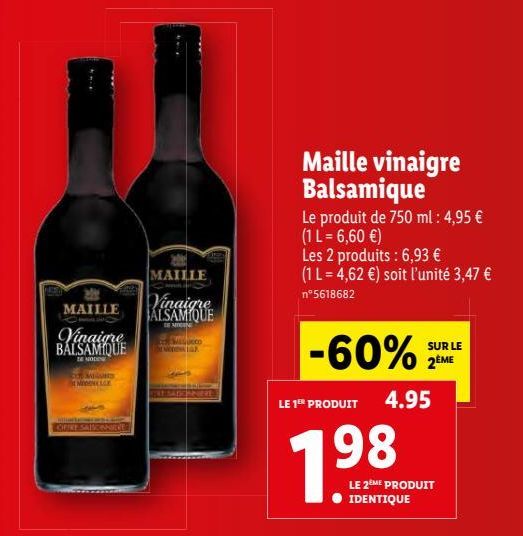 vinaigre balsamique Maille