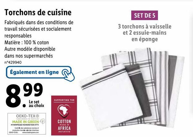 torchon en microfibre