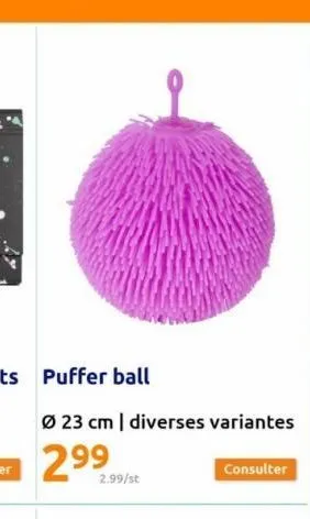 puffer ball  ø 23 cm | diverses variantes  2.99/st  consulter 