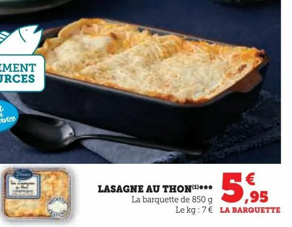 lasagne au ton