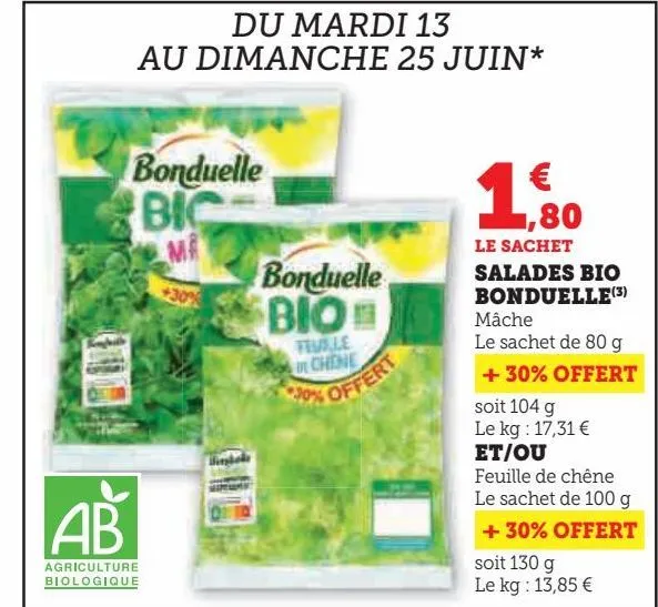 salades bio bonduelle