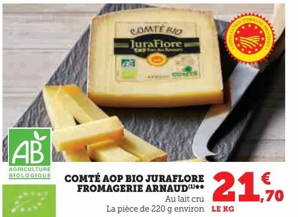 comté aop bio juraflore fromagerie arnaud
