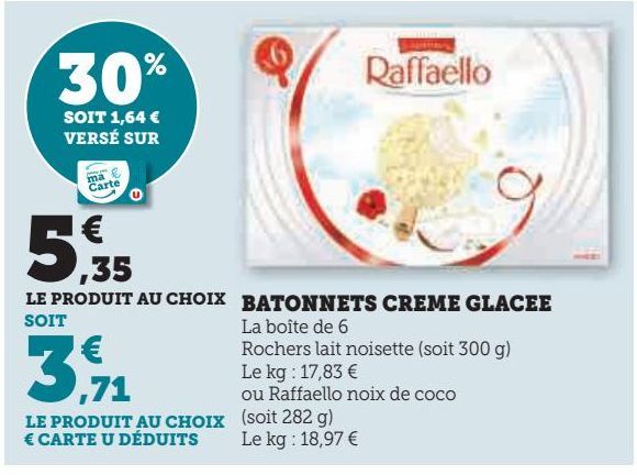 BATONNETS CREME GLACEE 