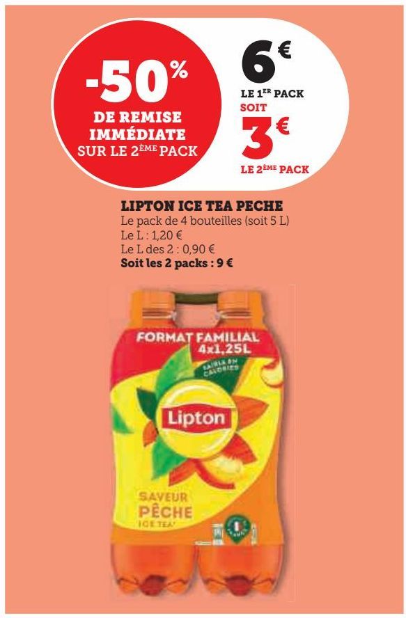 LIPTON ICE TEA PECHE 