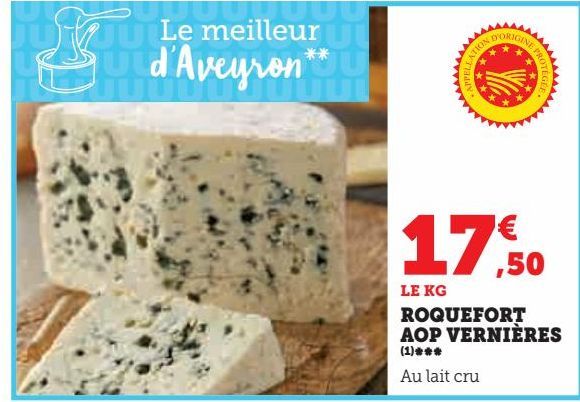 ROQUEFORT AOP VERNIERES 