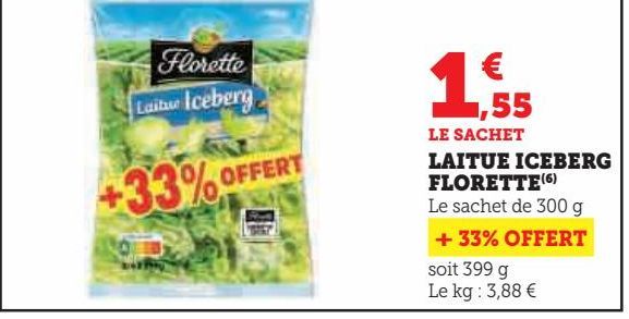 LAITUE ICEBERG FLORETTE 