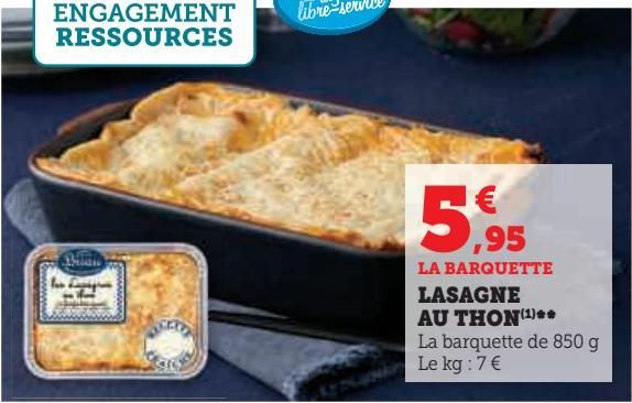 LASAGNE AU THON 