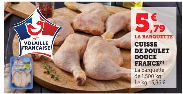 CUISSE DE POULET DOUCE FRANCE