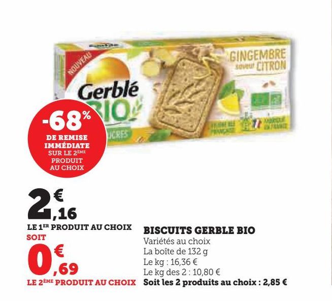 BISCUITS GERBLE BIO