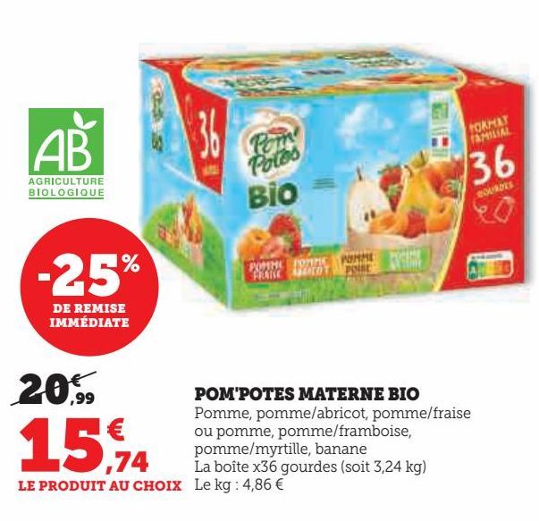 POM'POTES MATERNE BIO