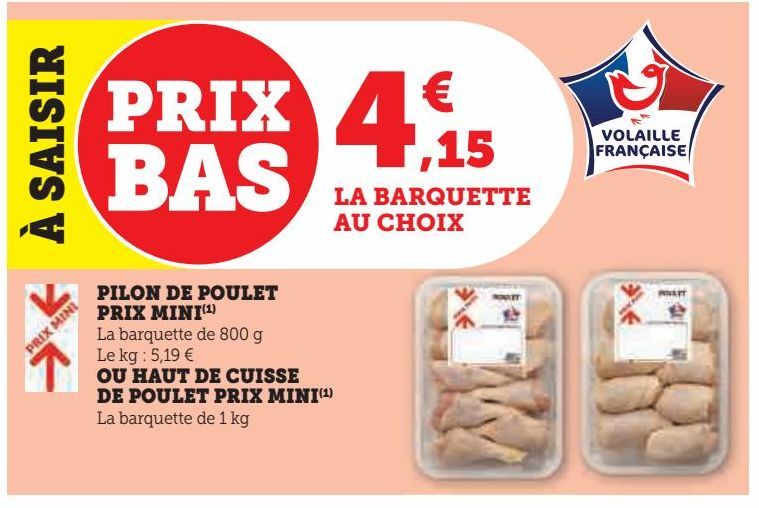 PILON DE POULET PRIX MINI