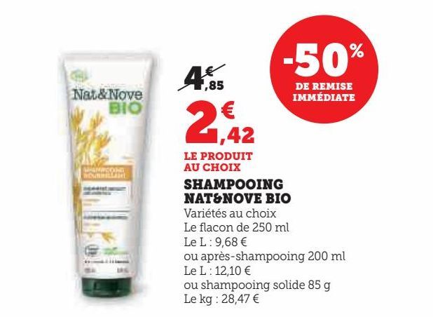 SHAMPOOING NAT&NOVE BIO