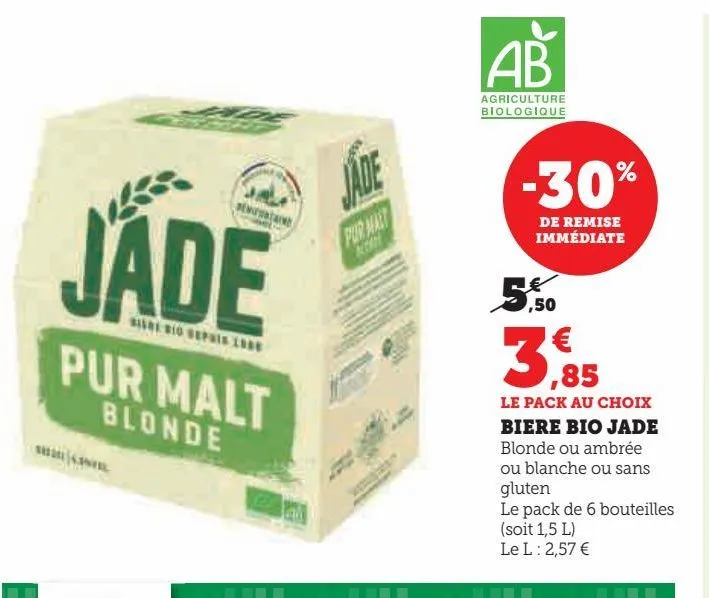 biere bio jade