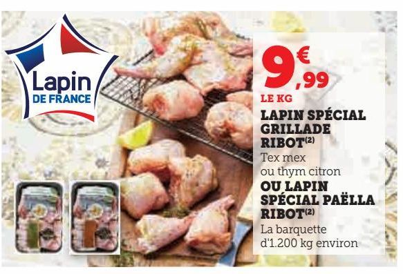 LAPIN SPÉCIAL GRILLADE RIBOT